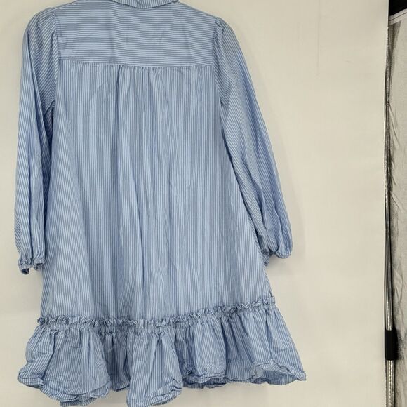 Maeve Anthropologie Sally Tunic Dress Women’s S Blue Striped Coastal Preppy - Picture 5 of 9